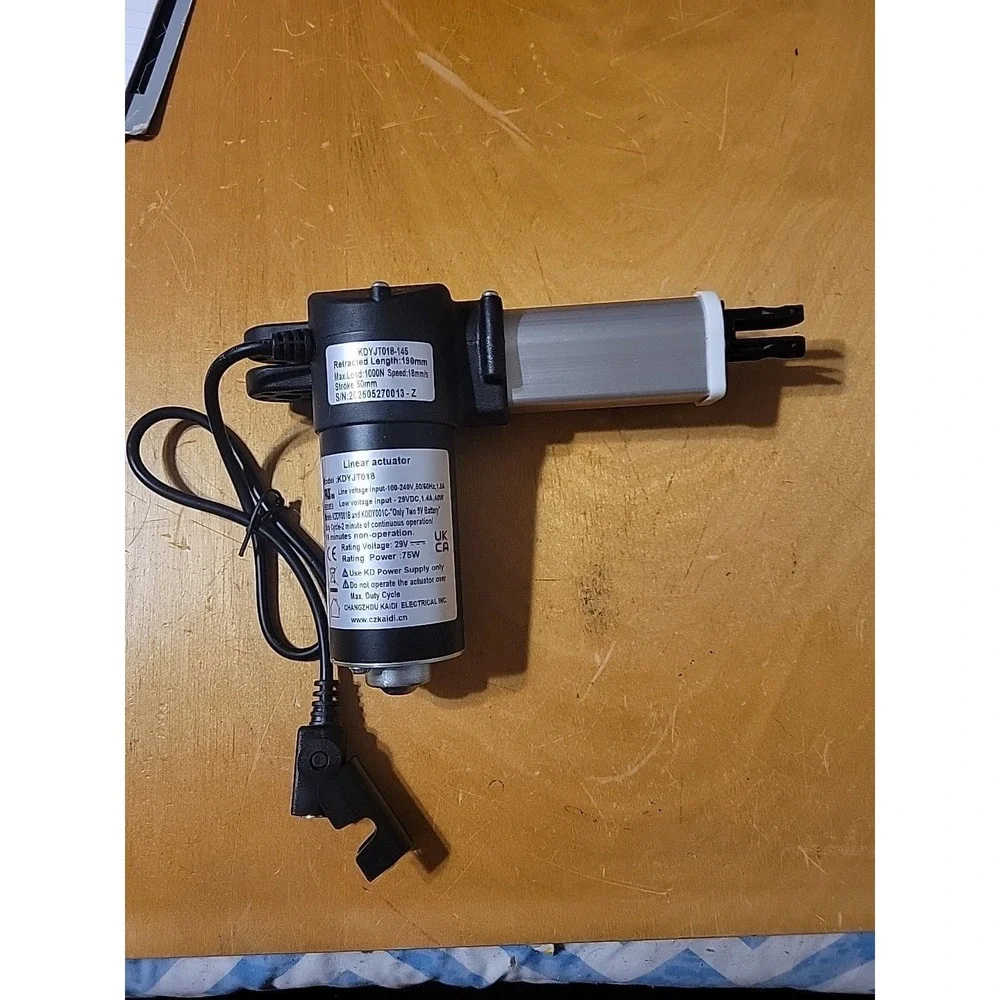 Electric Linear Actuator 29V 1000N 50mm Stroke‎ Recliner Lift Retracted 190mm